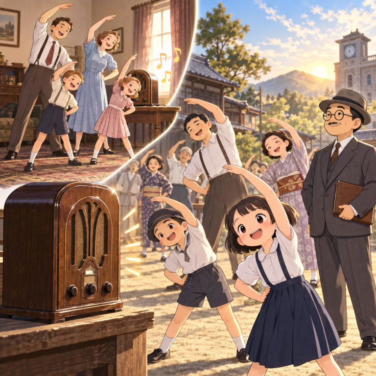 ラジオ体操の手本はアメリカ