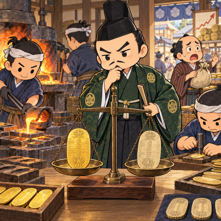 小判の金を減らした江戸幕府