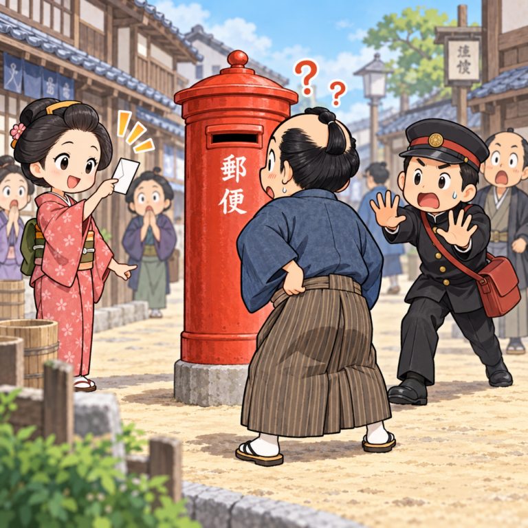 郵便箱を便所と間違えた人
