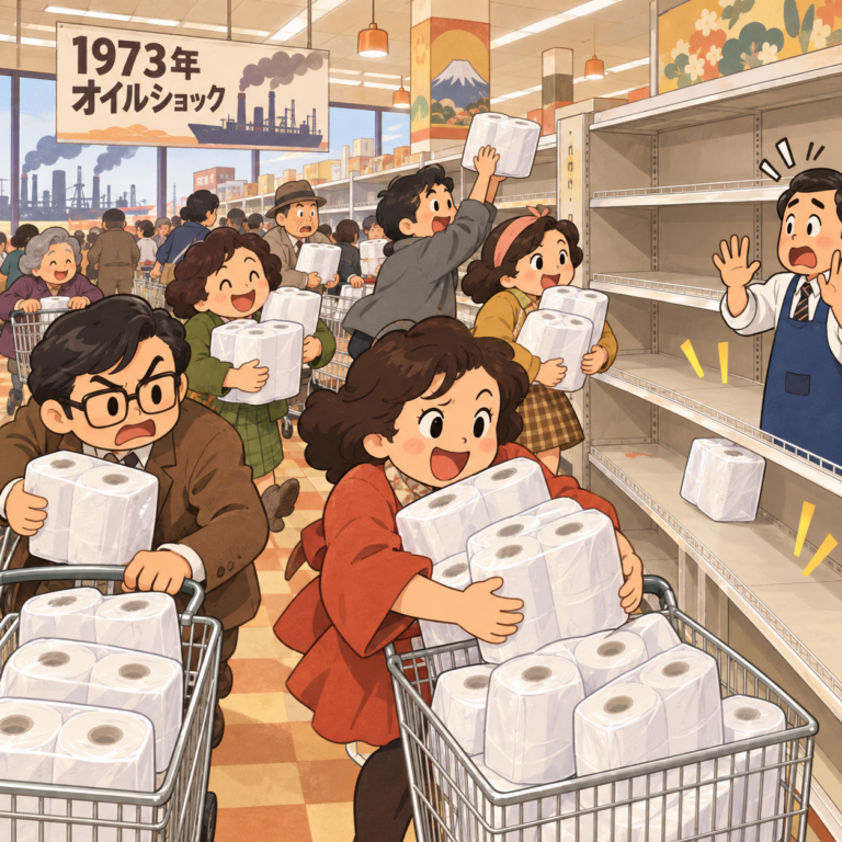 紙が消えた1973年の騒動