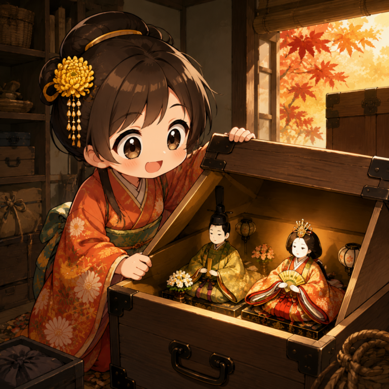 9月にもう一度飾る後の雛