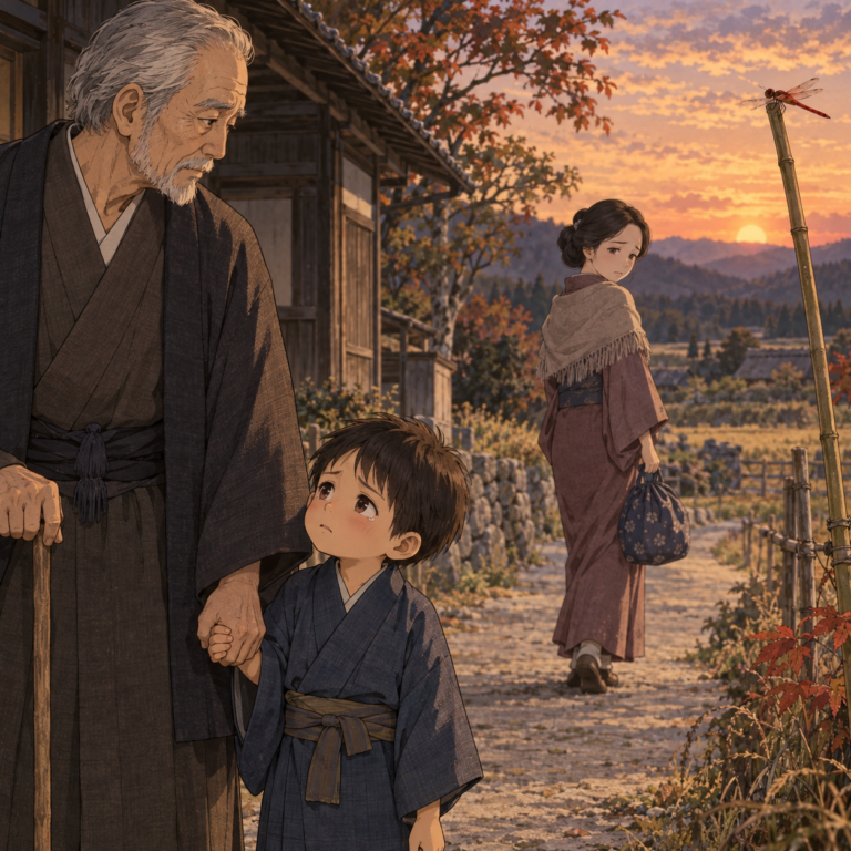 露風は幼くして母と別れた