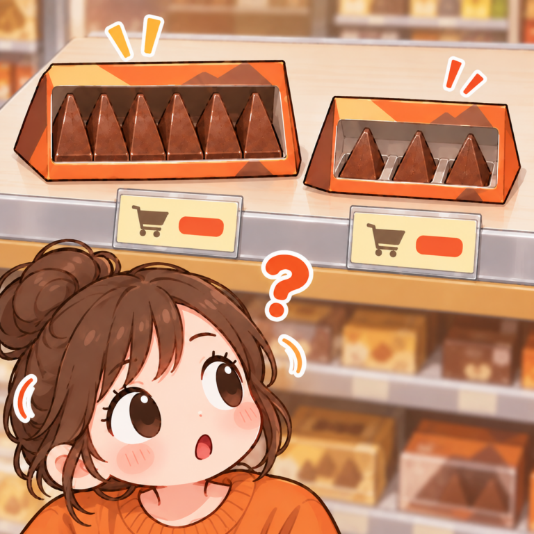 値段そのままで中身が減る