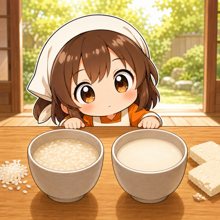 甘酒は米麹と酒粕の2種類