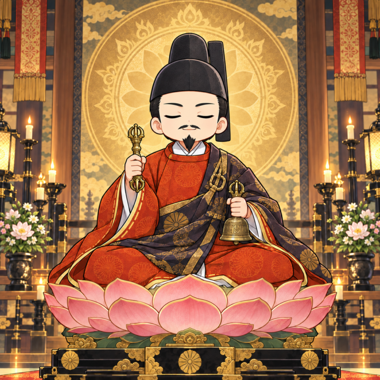 僧の姿で描かれた肖像画