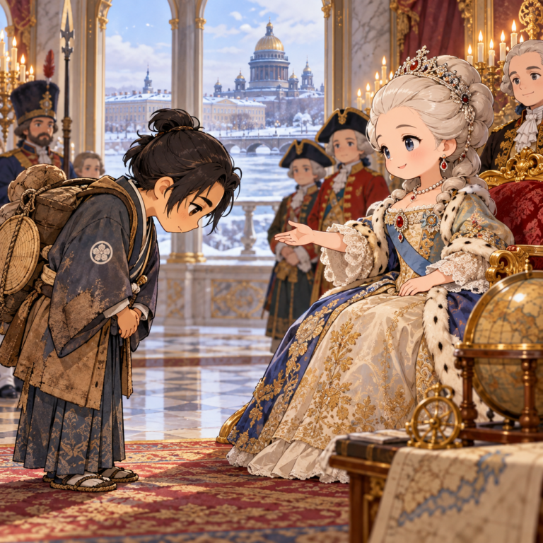 ロシア女帝に会った船頭