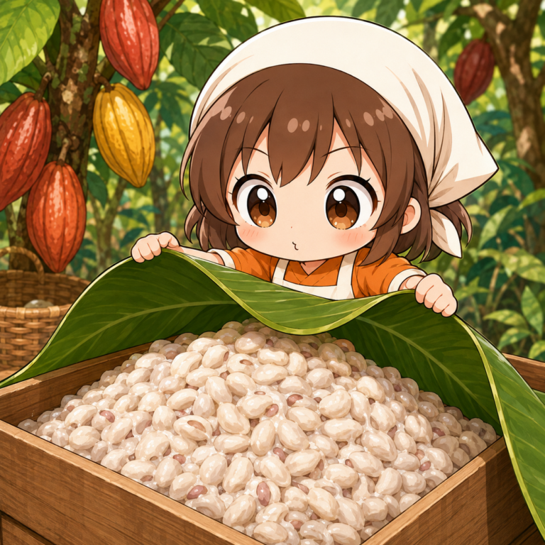 チョコの原料カカオも発酵が必要