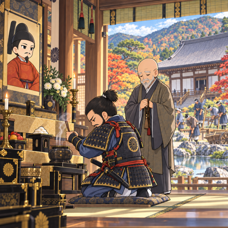敵が建てた供養の寺