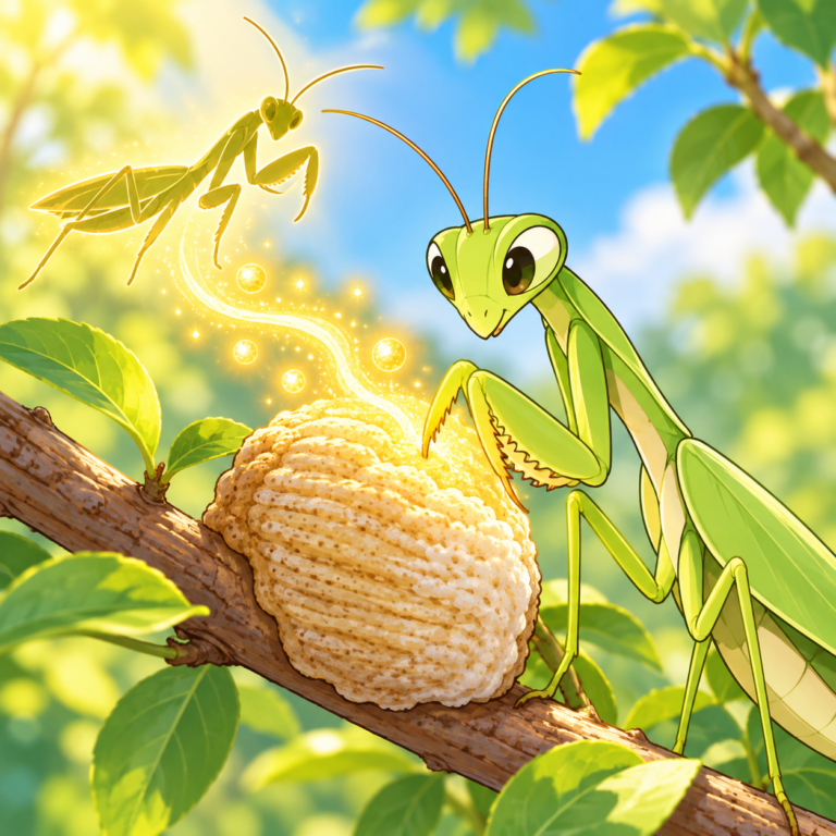 食べられたオスは卵の栄養にのイラスト