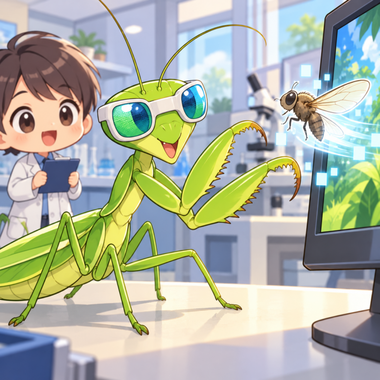 3Dメガネで確かめた立体視のイラスト