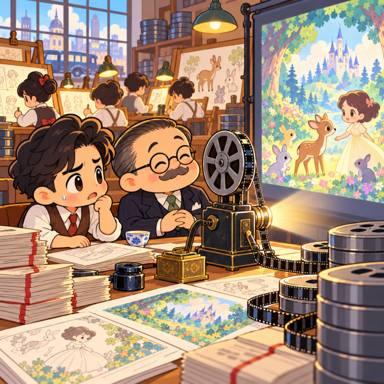 白雪姫はディズニーの道楽のイラスト