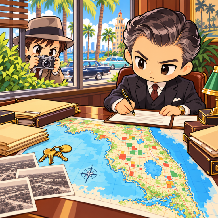 土地は名前だけの会社で購入のイラスト