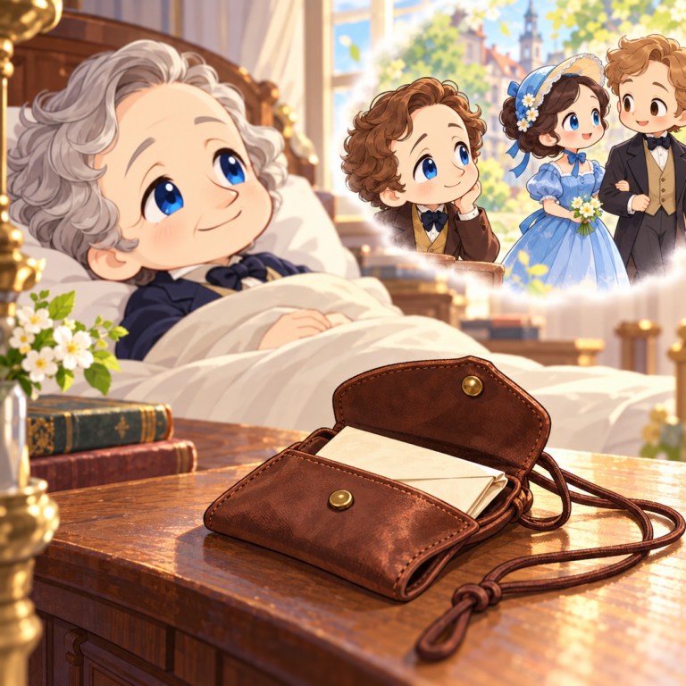 胸元に残された初恋の手紙のイラスト
