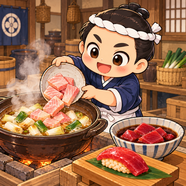 トロは客に出せない下品だったのイラスト