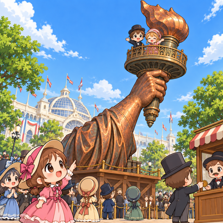 右腕だけが先にお披露目のイラスト