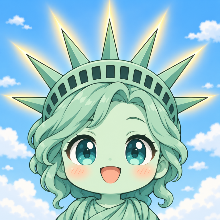 王冠の7本の突起の意味のイラスト