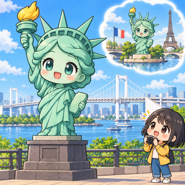 お台場の女神のルーツのイラスト