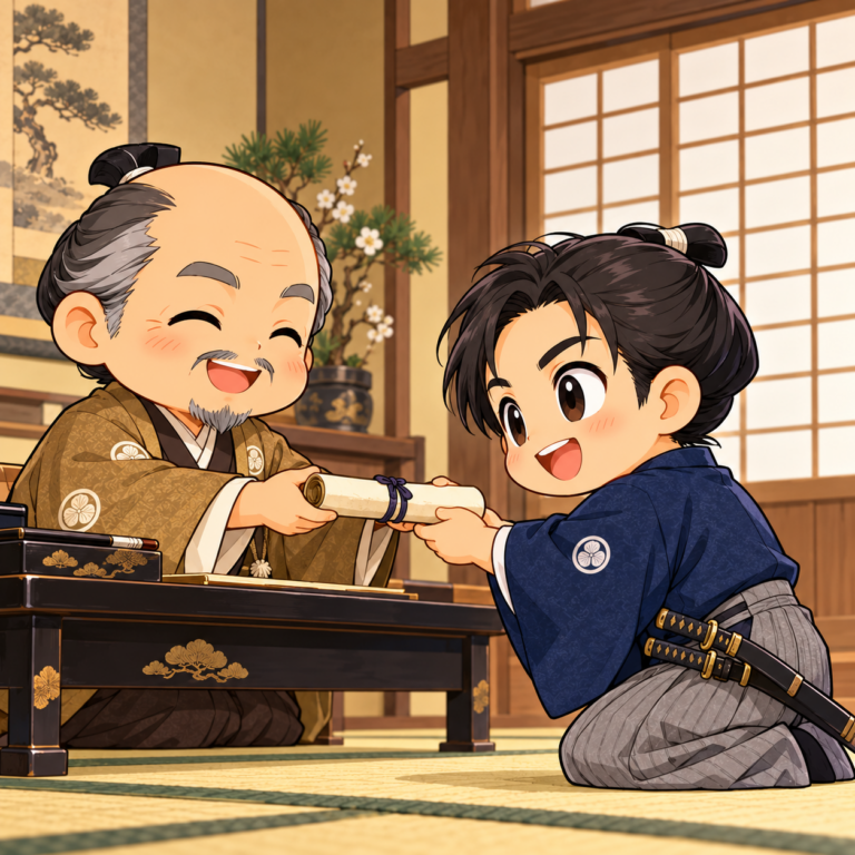 漁師の子が1年で幕府の家来にのイラスト