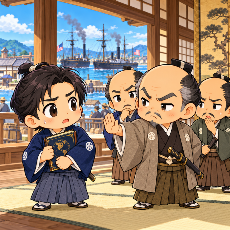 英語ができすぎてスパイ疑惑のイラスト