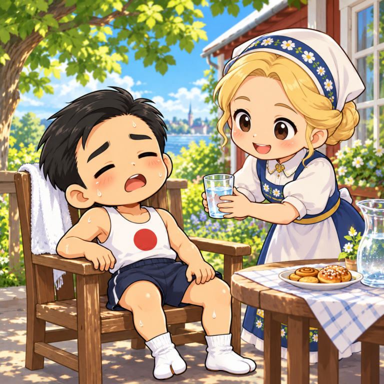 ストックホルムで消えた日本人のイラスト
