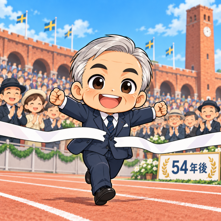 記録が54年になったのはなぜのイラスト
