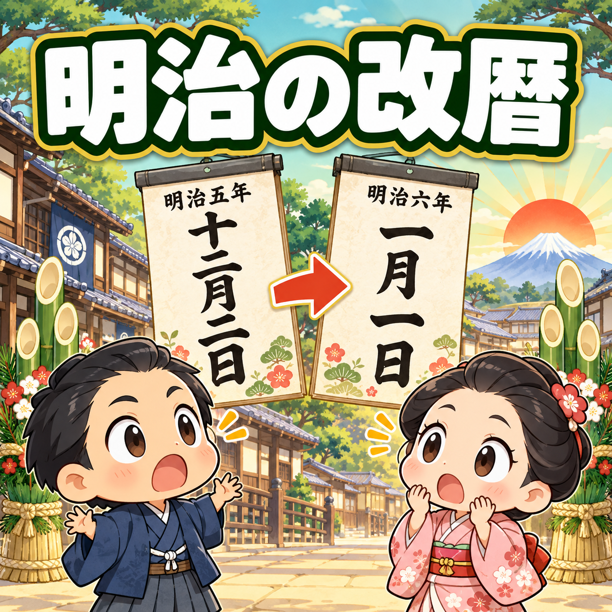 明治の改暦の雑学のアイキャッチ画像