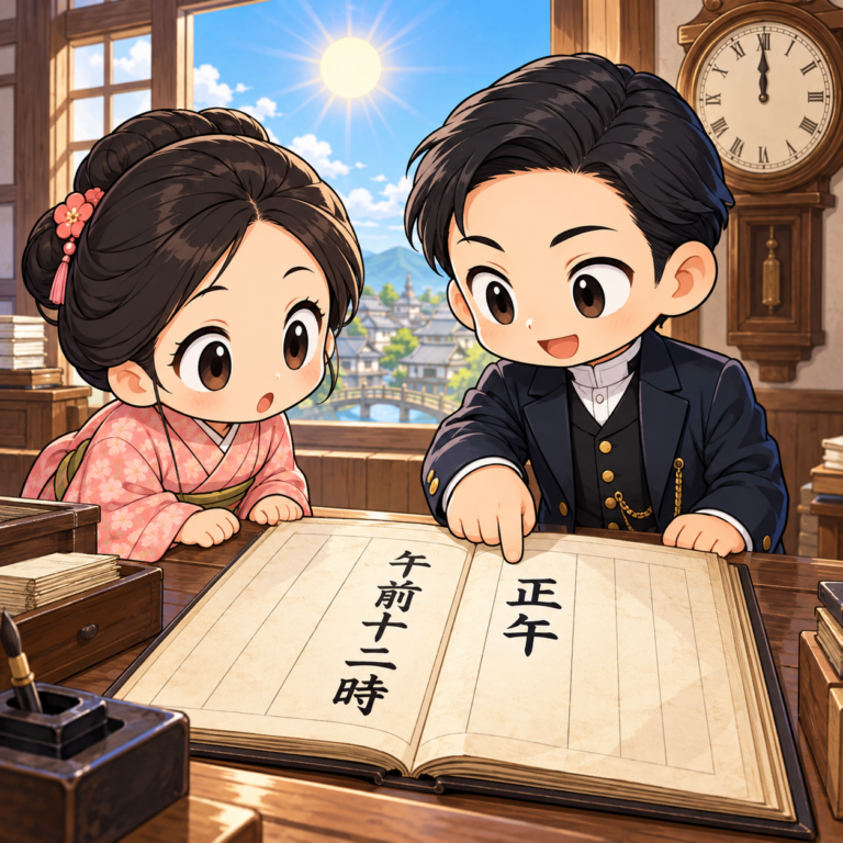 法律に「午後0時」はないのイラスト