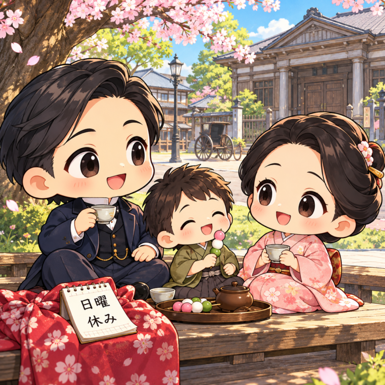 日曜休みは改暦の3年後からのイラスト