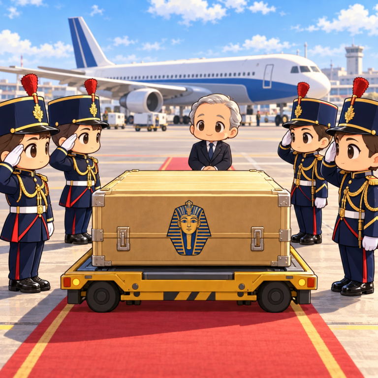 ミイラのパスポートの真相のイラスト