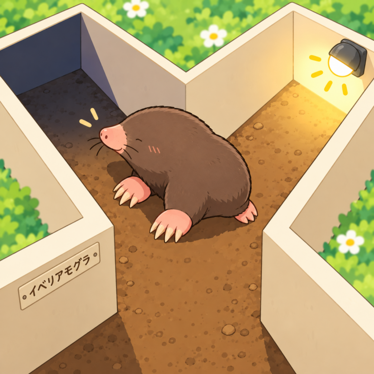 目は皮膚の下でも明るさは分かるのイラスト