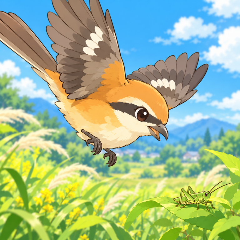 見た目は小鳥、中身はハンターのイラスト