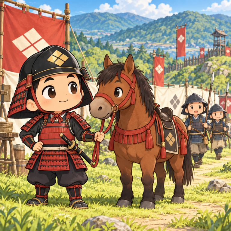「武田騎馬隊」の本当の姿のイラスト