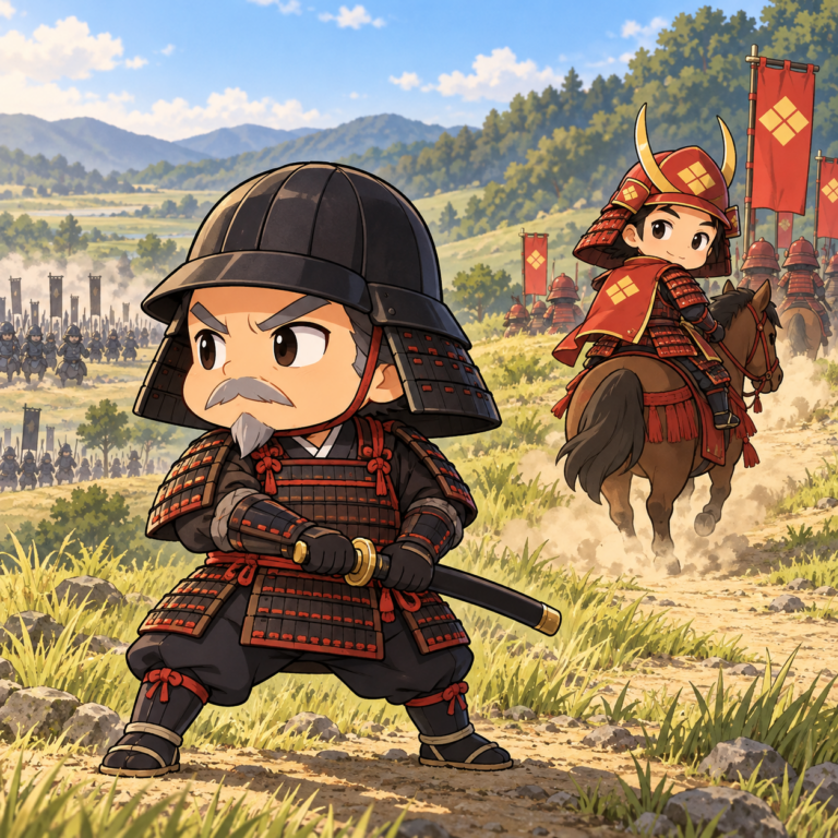 次々に倒れた武田の名将のイラスト