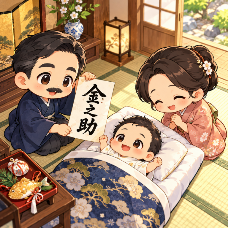 金之助は泥棒よけの名前のイラスト