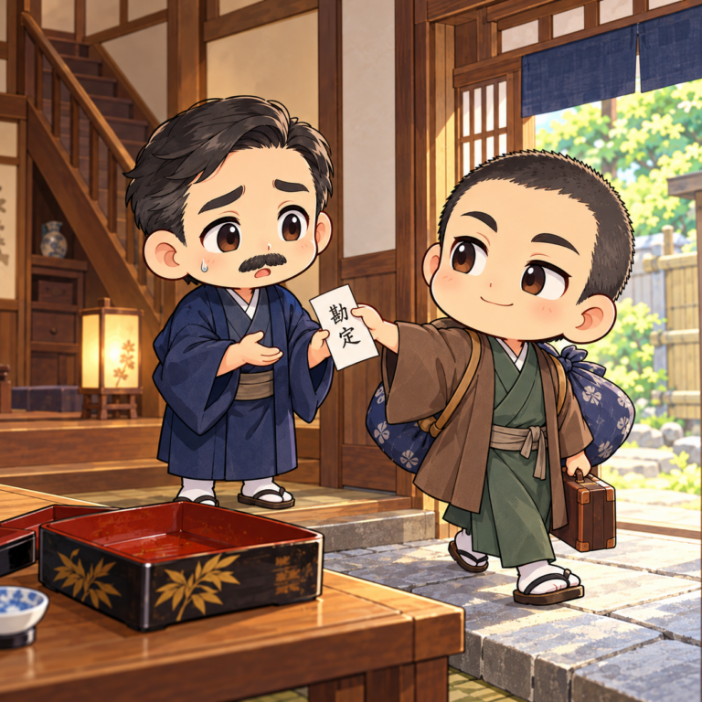 子規が52日間も居候のイラスト