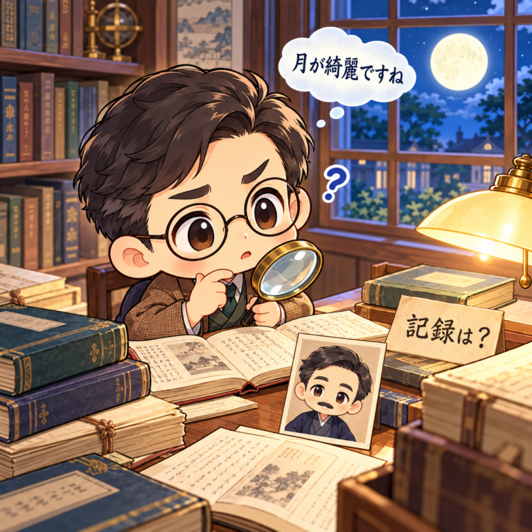 「月が綺麗ですね」の真相のイラスト