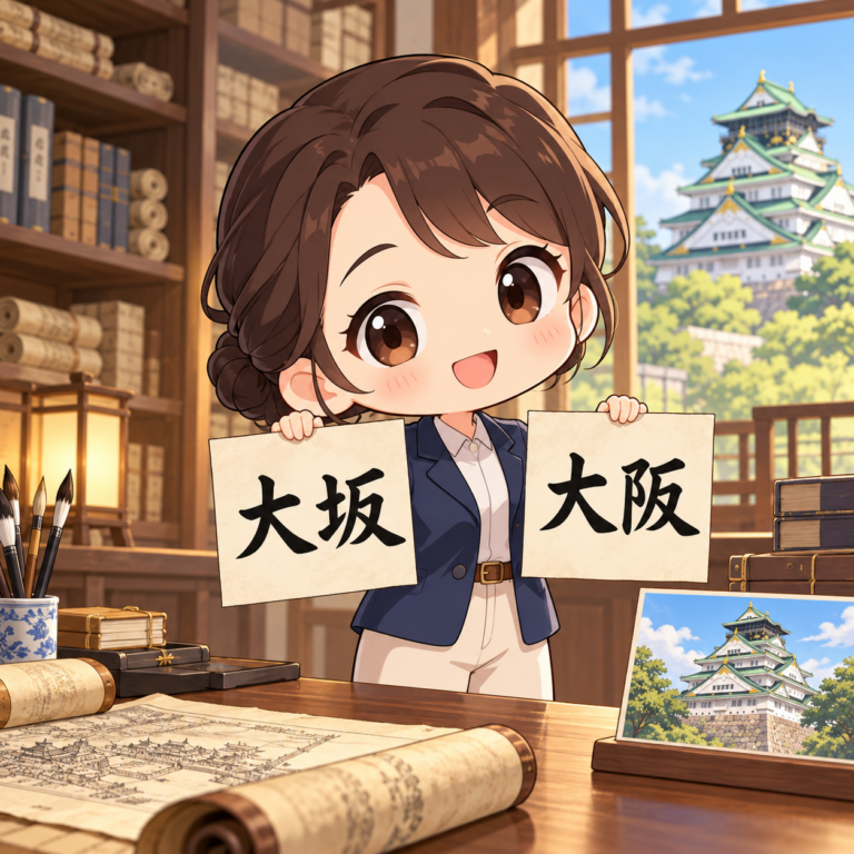 「大坂」と「大阪」はどう違うのイラスト