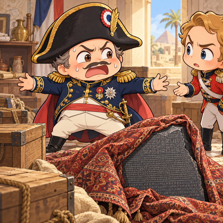 「私物だ」と主張した将軍のイラスト