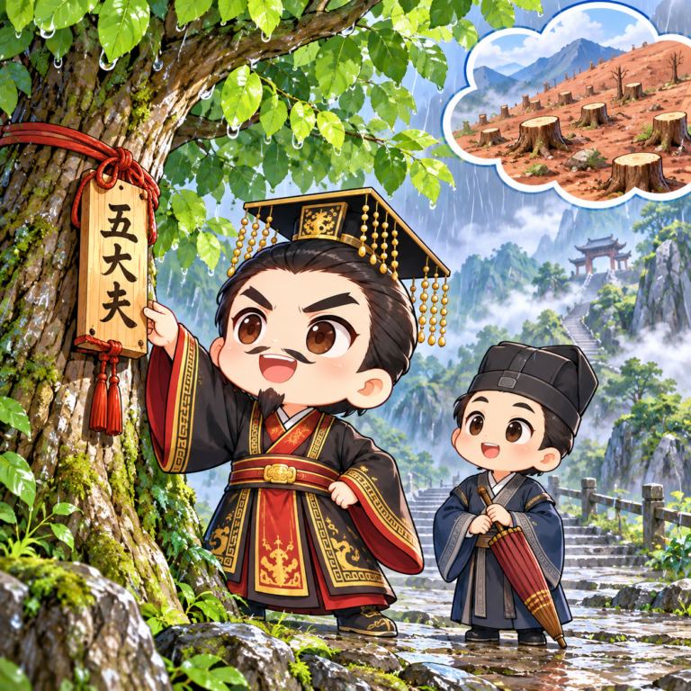 木に爵位を与え、山は丸坊主にのイラスト