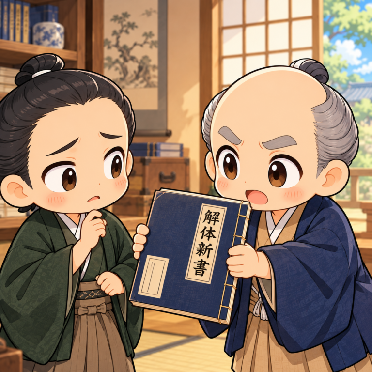 名前が載らなかった前野良沢のイラスト