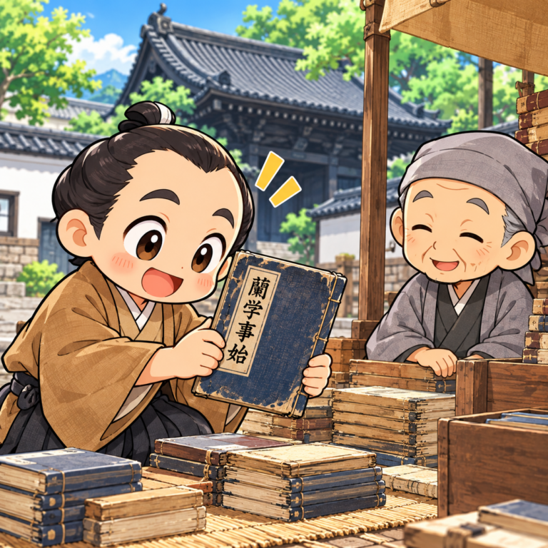 露店で見つかった蘭学事始のイラスト