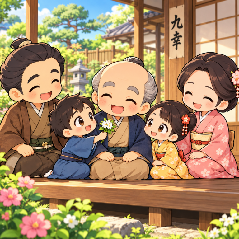九幸に込めた9つの幸せのイラスト