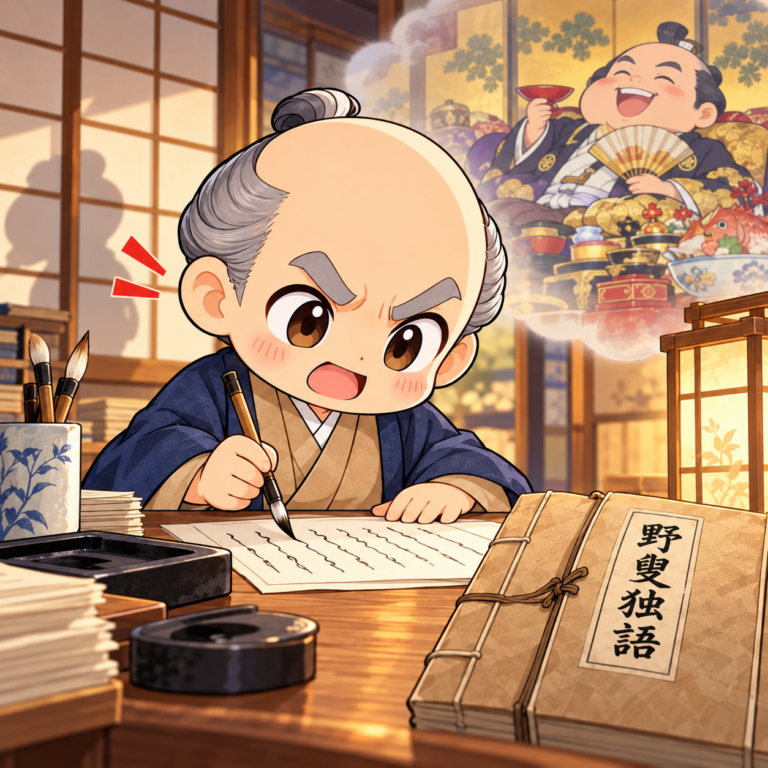 幕府を痛烈に批判した本のイラスト