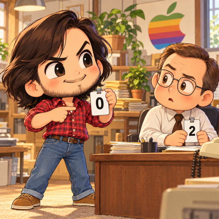 社員番号は0番を要求のイラスト