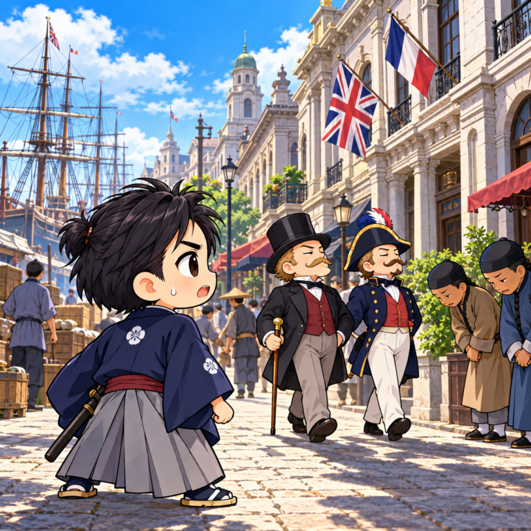 上海で見た外国の支配のイラスト