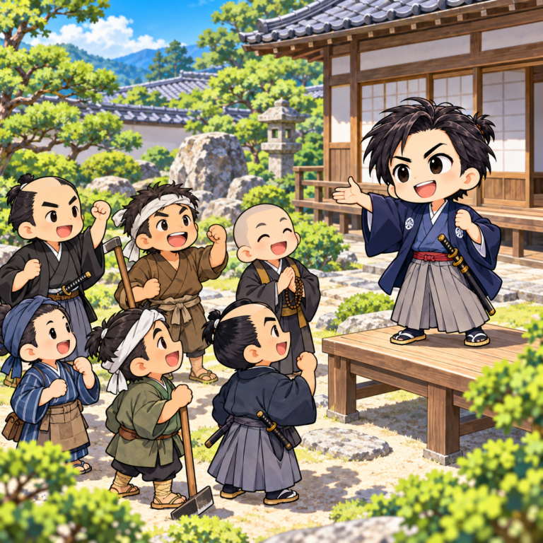 身分を問わない奇兵隊のイラスト