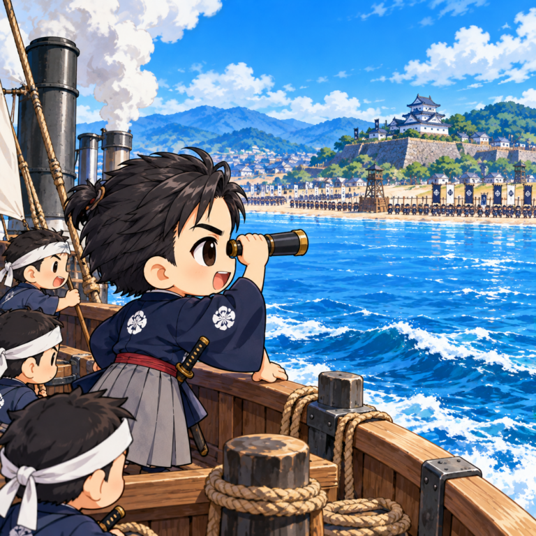 約2万の幕府軍を相手にのイラスト