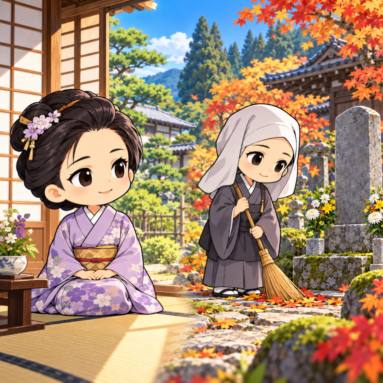 妻の雅と愛人のおうののイラスト