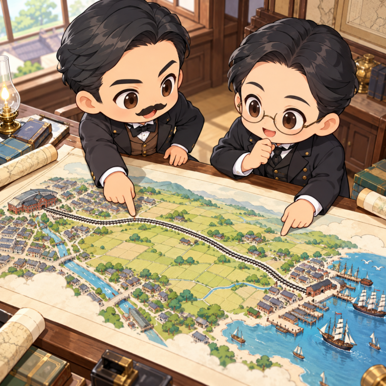 なぜ新橋〜横浜間が最初だったのイラスト