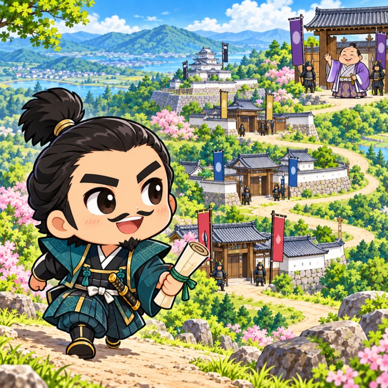 藤堂高虎が仕えた主君は何人のイラスト